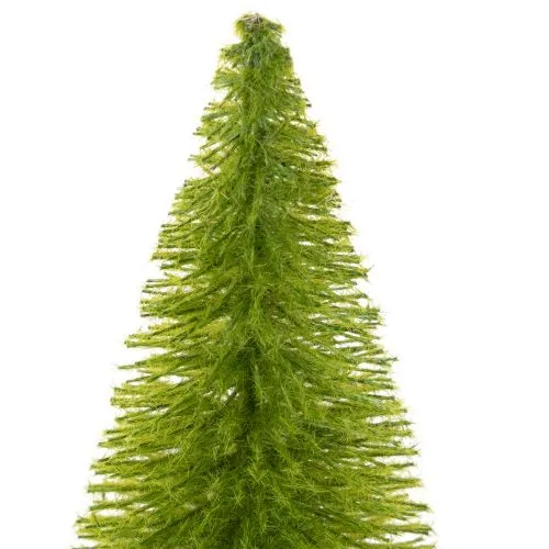 Árbol de Navidad artificial con base de madera, pequeño, 16 cm, 6 piezas | Floristik24.es