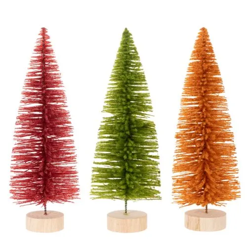 Árbol de Navidad artificial, árbol decorativo para mesa, 31 cm, 3 piezas | Floristik24.es