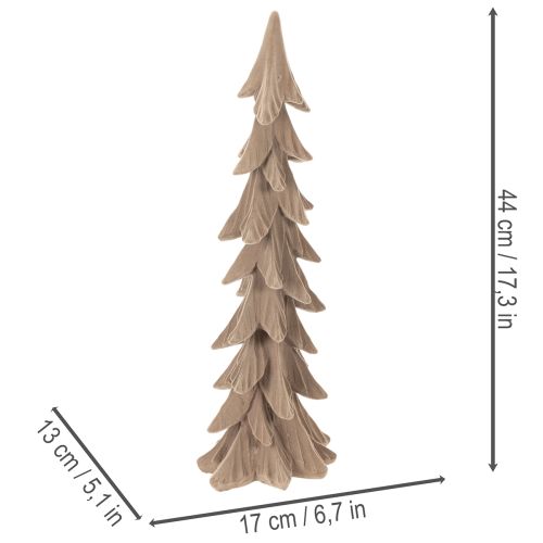 Pequeño árbol de Navidad decorativo con efecto nieve, adorno de mesa, 44 cm. | Floristik24.es