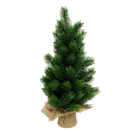 Floristik24 Árbol de Navidad en saco de yute 47cm