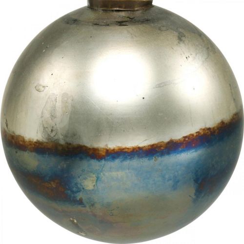 Floristik24 Bolas de Navidad Bola de cristal bicolor Ø12cm azul, metálico 2ud