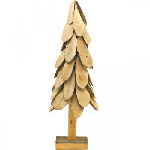 Floristik24 Árbol de Navidad Deco árbol de Navidad rústico de madera Al 55cm