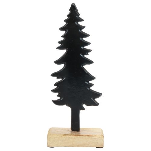 Decoración navideña Árbol de Navidad decoración de mesa de madera y metal Al. 27 cm