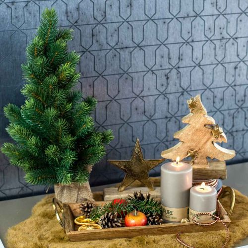 Floristik24 Árbol de Navidad en bolsa de yute 47cm