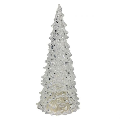 Floristik24 Árbol de Navidad acrílico con luz LED Ø9cm H22cm