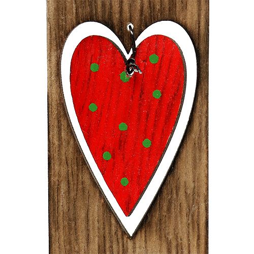 Artículo Decoraciones para árboles de Navidad vela de madera marrón 15cm L28cm 8pcs