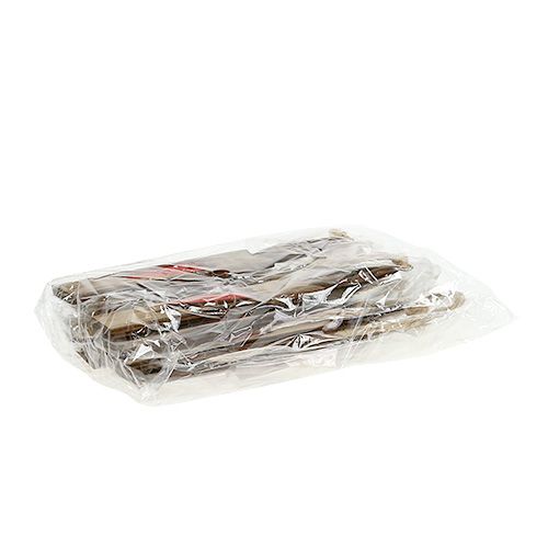 Floristik24 Decoraciones para árboles de Navidad vela de madera marrón 15cm L28cm 8pcs