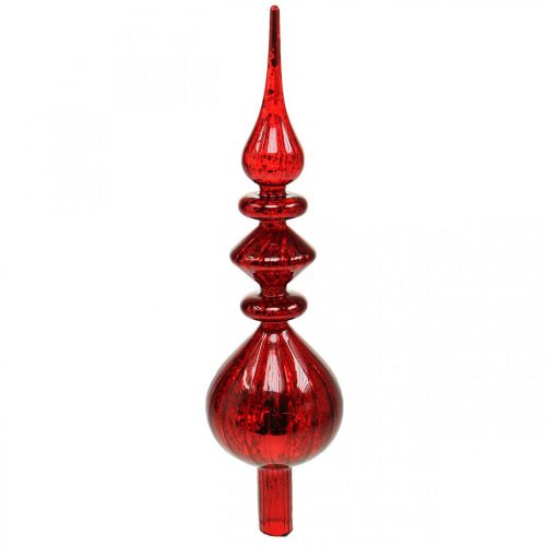Floristik24 Copa de árbol decoración de cristal rojo Copa de Navidad Árbol de Navidad Al35cm