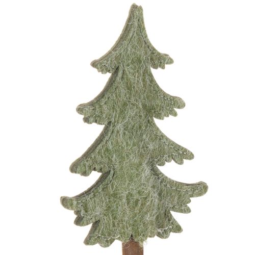 Árbol de Navidad decorativo con palo para macetas y arreglos altos, 45 cm, 6 unidades. | Floristik24.es