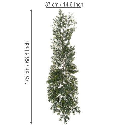 Rama artificial decorativa de abeto para arreglos florales creativos, 175 cm. | Floristik24.es