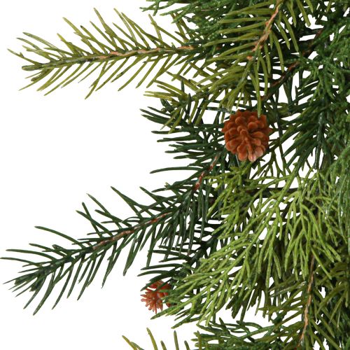 Floristik24 Guirnalda de abeto Thulia con piñas verde marrón 182cm
