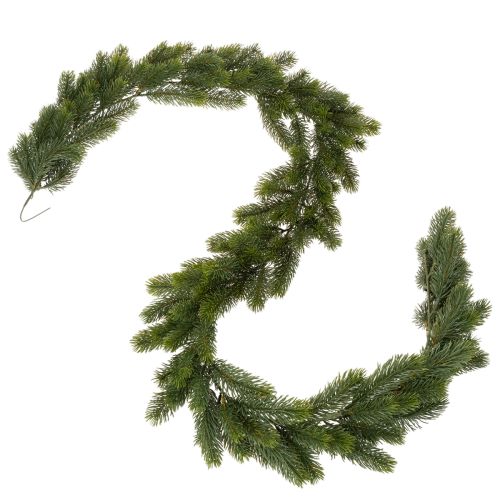 Guirnalda artificial de abeto, verde, para decoración festiva, 180 cm. | Floristik24.es