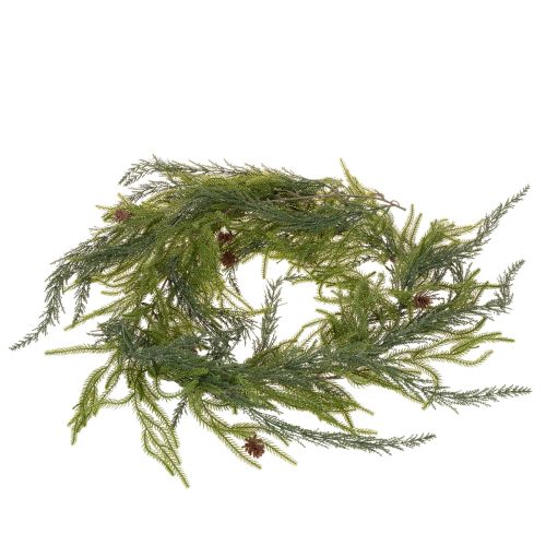 Guirnalda artificial de ramas de pino con piñas para decoración de Adviento, 218 cm. | Floristik24.es