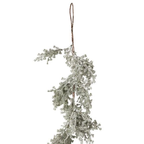 Floristik24 Guirnalda de abeto con piñas decoración invernal blanco escarcha L145cm