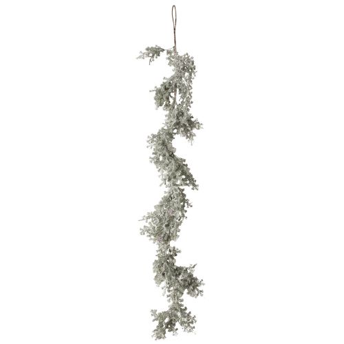 Artículo Guirnalda de abeto con piñas decoración invernal blanco escarcha L145cm