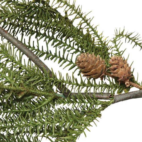 Artículo Guirnalda de abeto con conos navideños auténticos 165cm