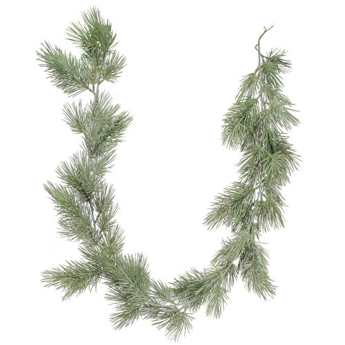 Artículo Guirnalda de pino rama navideña helada verde abeto verde 120cm
