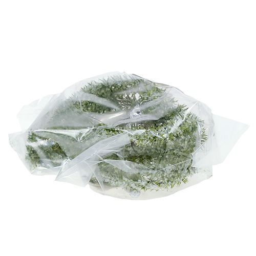 Floristik24 Corazón de abeto para colgar con ángel 8cm verde 6pcs