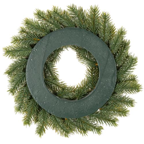 Corona de ramas de abeto artificiales con piñas para puerta o mesa, 30 cm. | Floristik24.es