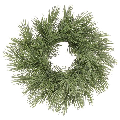 Corona de pino artificial 30 cm decoración verde abeto artificial