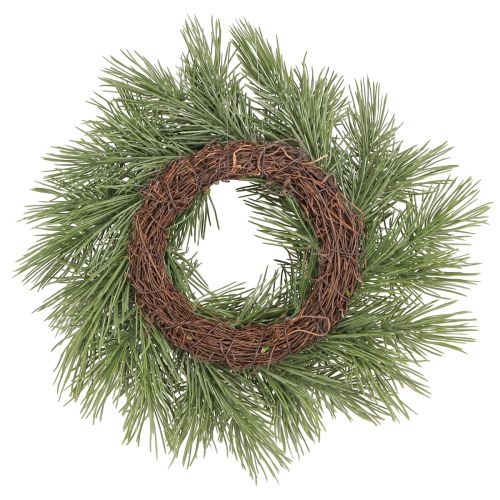 Artículo Corona de pino artificial 30 cm decoración verde abeto artificial