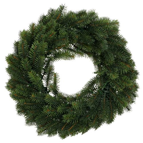 Floristik24 Guirnalda de luces LED verde Ø40cm 49L