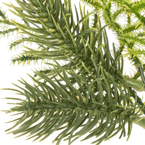 Rama de abeto artificial para decoración festiva, 22 cm, 2 unidades | Floristik24.es