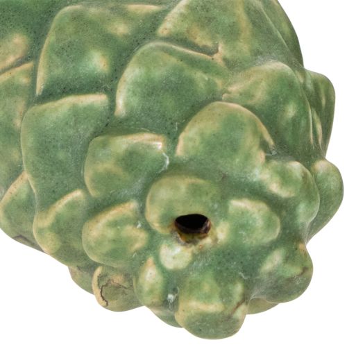 Adorno de piña de cerámica, decoración de mesa, otoño, 14 cm, 3 piezas | Floristik24.es