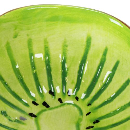 Artículo Cuenco de cerámica con motivo de kiwi, decoración veraniega para servir con estilo tapas y aperitivos, 30 cm