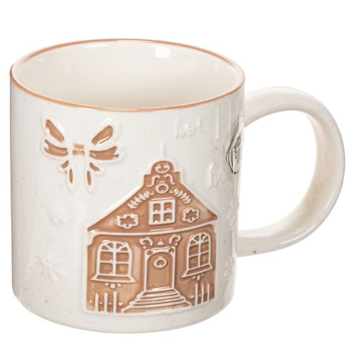 Taza de cerámica con motivo de casa y relieve, 9 cm. comprar | Floristik24.es