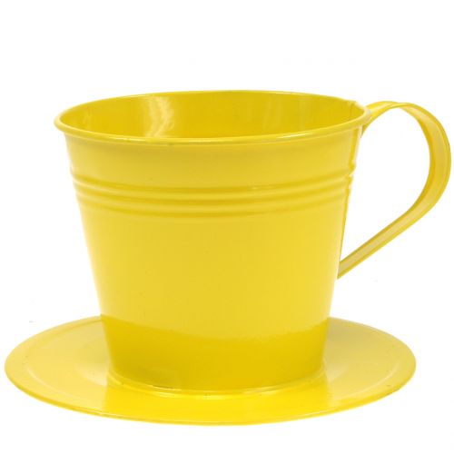 Floristik24 Tazas de metal surtido colores Ø12cm H10cm 8pcs