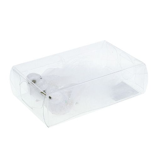 Artículo Paloma en el clip blanco 14cm 2pcs