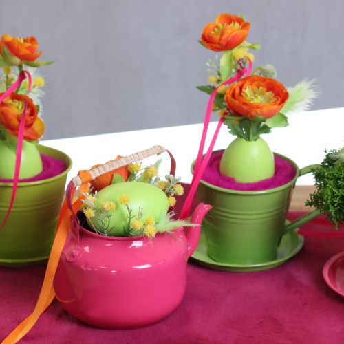 Artículo Tetera de estilo rústico nostálgico, decorativa para salón o cocina, 15 cm