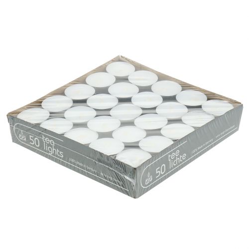 Floristik24 Candelita en plato de aluminio Ø4cm 50pcs