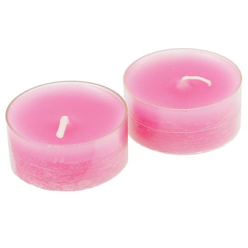 Floristik24 Velas de té rosa 18 piezas