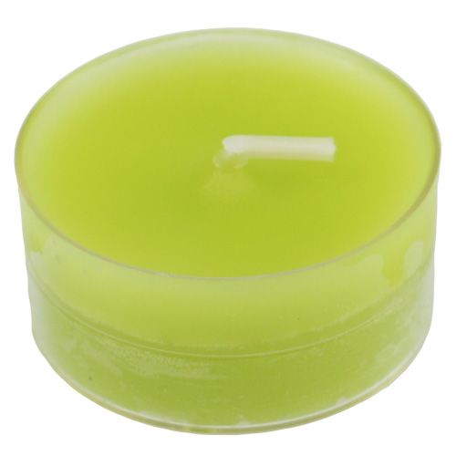 Floristik24 Velas de té verdes 18 piezas