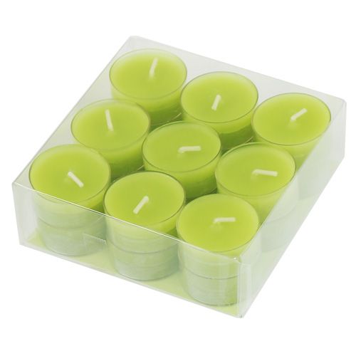 Floristik24 Velas de té verdes 18 piezas
