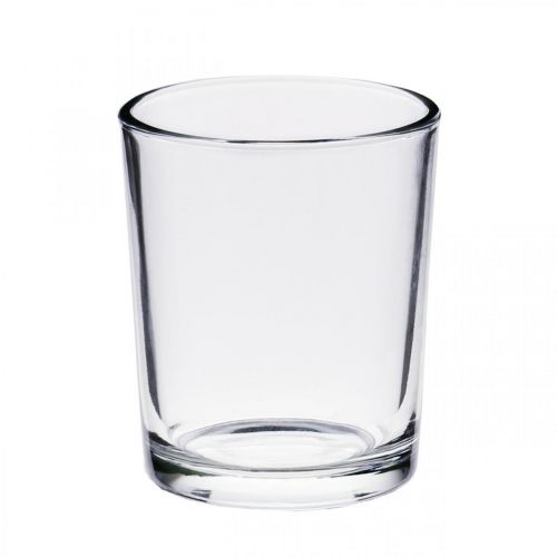 Floristik24 Vasos candelita transparentes Ø5cm H6.5cm 24 piezas