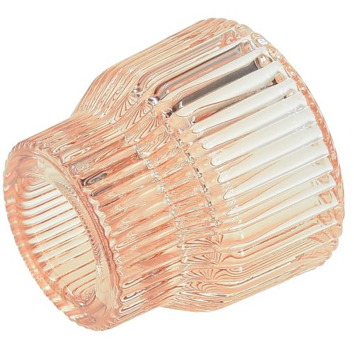 Artículo Portavelas de vidrio portavelas vidrio tintado Ø5,5cm H5cm 2uds