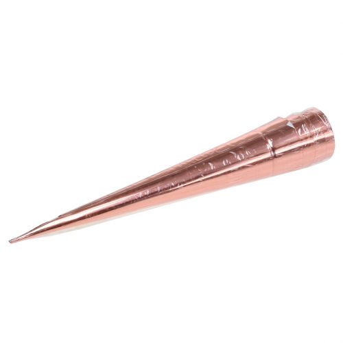 Floristik24 Portavelas Ø4.5cm H25cm cobre 4pcs
