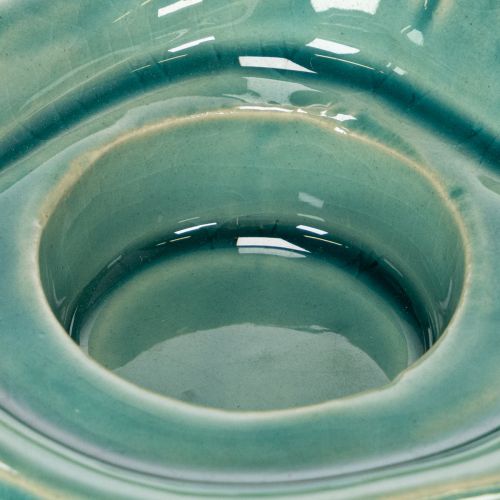 Artículo Portavelas decorativo con forma de concha marina para mesa, baño, salón, 16 cm