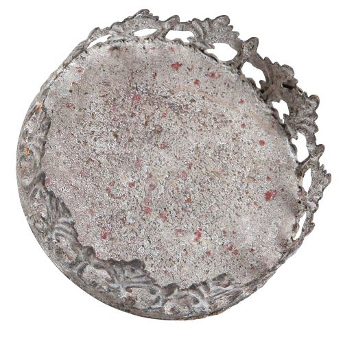 Artículo Portavelas para enchufar vintage Ø7cm H7,5cm gris 4 piezas