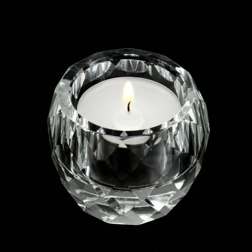 Floristik24 Portavelas diamante claro Ø6cm decoracion mesa