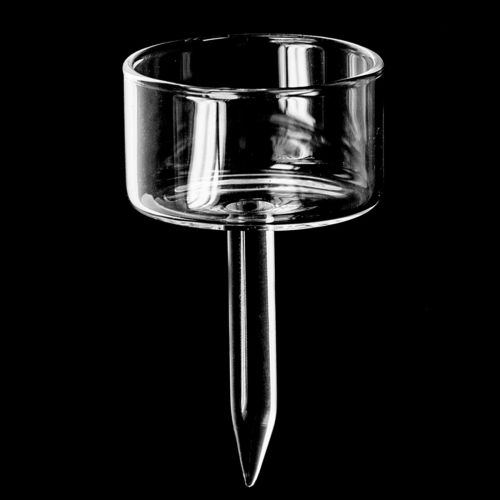 Artículo Portavelas de vidrio tapón de luz de té claro Ø4.5cm H8cm 8 piezas