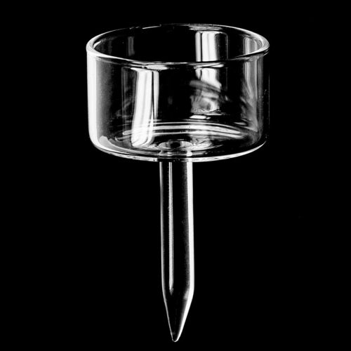 Artículo Portavelas de cristal transparente Ø4,5cm H8cm 8 piezas