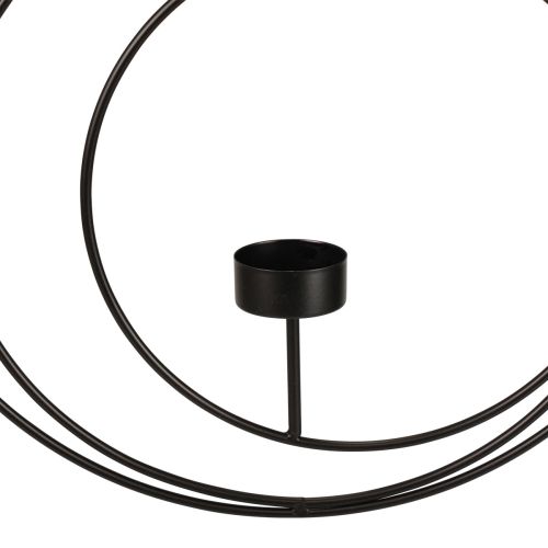 Floristik24 Portavelas para candelabro colgante negro Ø40cm