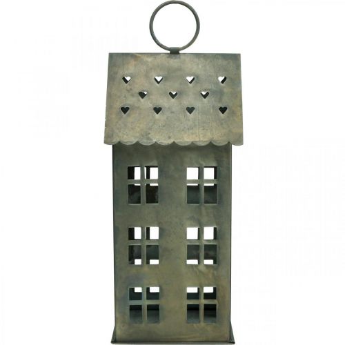 Floristik24 Portavelas Lichthaus Portavelas de metal Al.31,5 cm