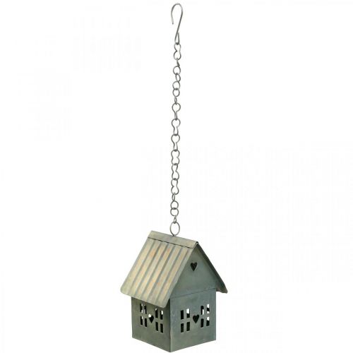 Floristik24 Portavelas Lichthaus de metal para colgar Al. 12,5 cm