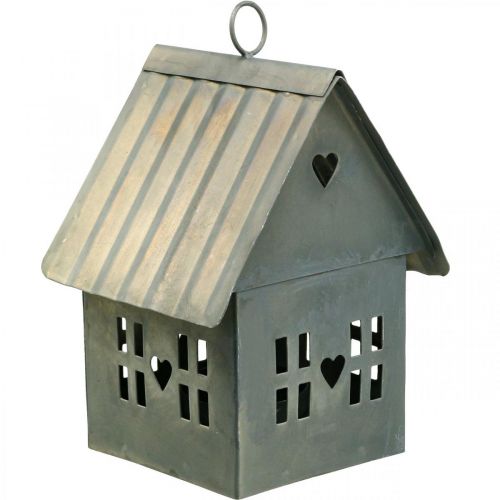 Floristik24 Portavelas Lichthaus de metal para colgar Al. 12,5 cm