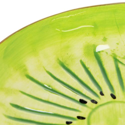Artículo Platos redondos de cerámica con motivo de kiwi, aptos para mesa de comedor o cocina, 16 cm, 2 piezas